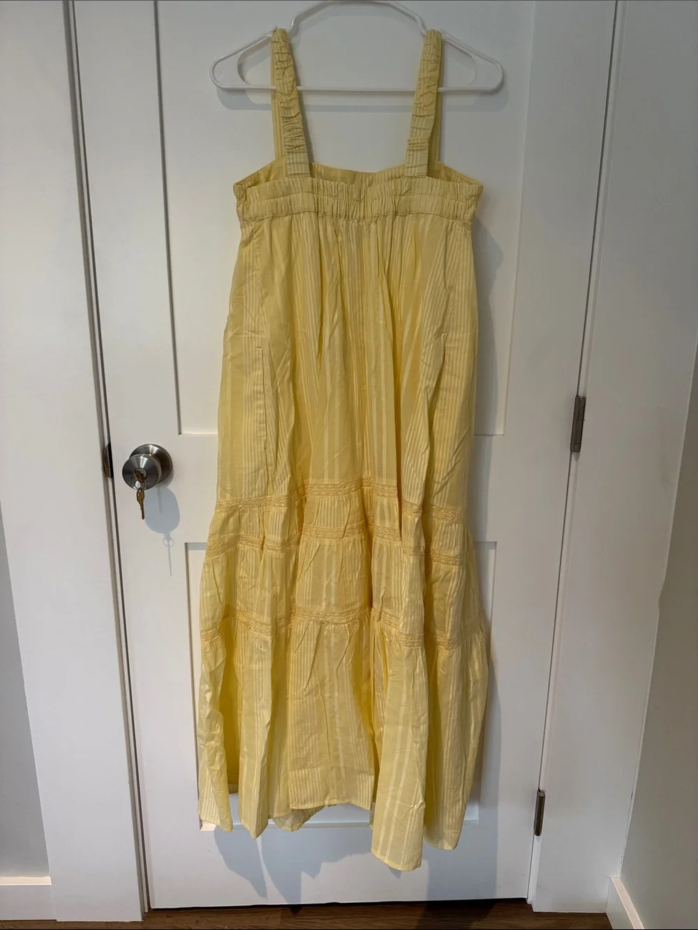 NWT Abercrombie and Fitch yellow maxi dress size XS Petite